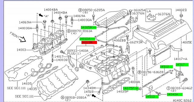2000 Nissan maxima variable intake #4